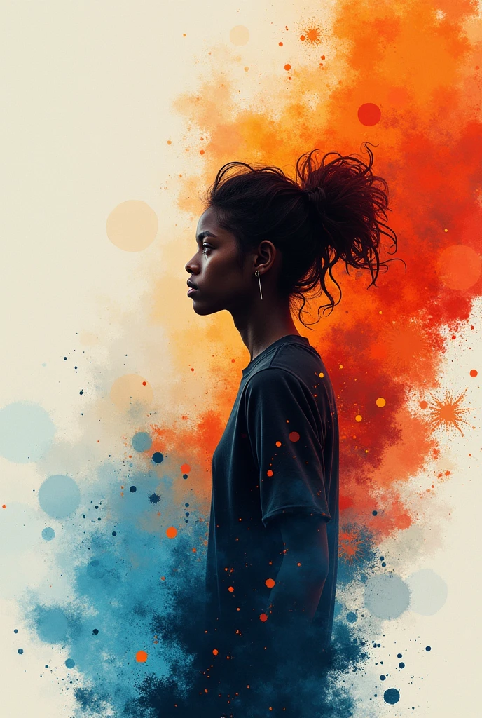 Create a book cover for paperback book named as youth in flux written by rishabh Bilhaniya 