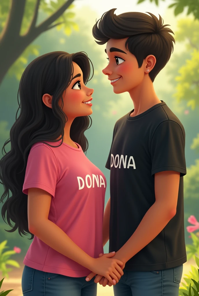 Chubby kerala girl age 20 in pink t shirt name on it Dona,hold hands of slim Telugu boy age 21 with black t shirt name on it gavaskar trun back side