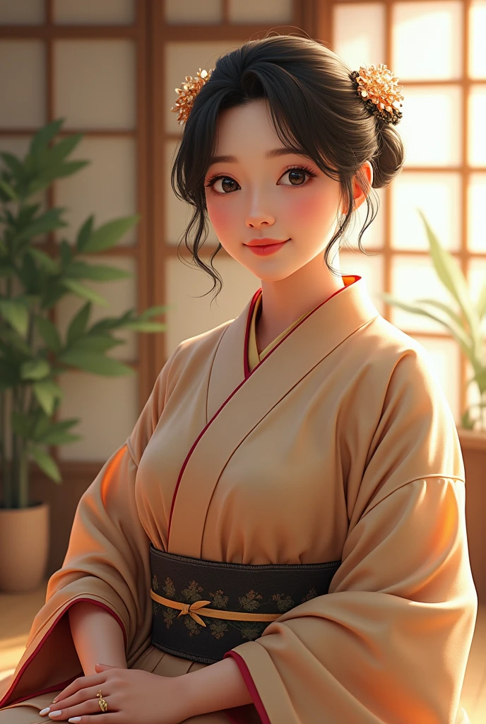 Japanese plump mature woman
