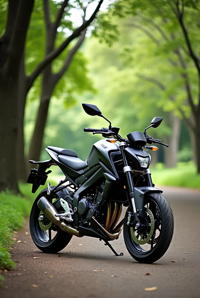 Yamaha bike mt 15 park near in a park