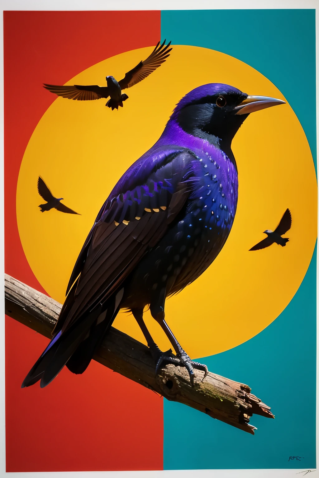 A starling&#39;s nest is depicted as a human house.