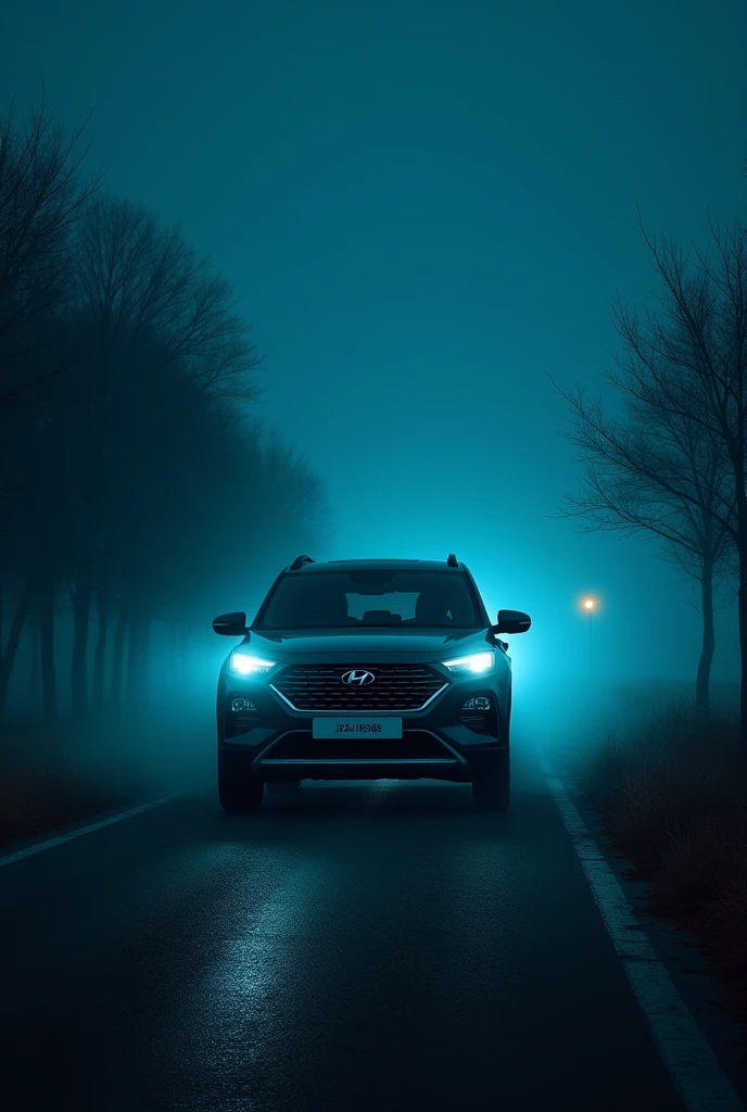 Creta 2022 having Vehicle No. JH24H3436 in midnight