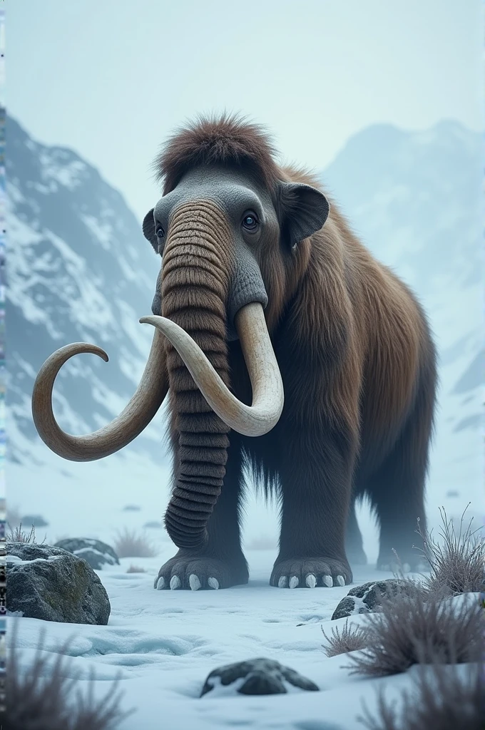 Create a photo of a mammoth