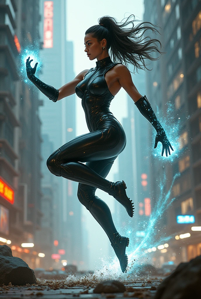 Telepathic superheroine, telekinesis and black capoeira