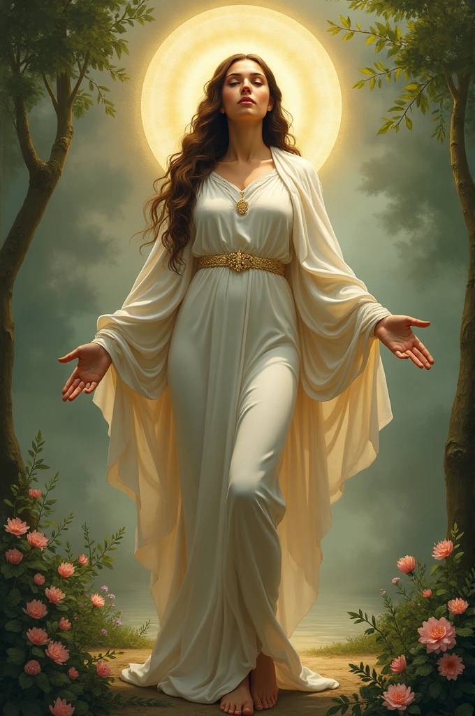 Goddess of the Nurse and Saint Rose of Lima 