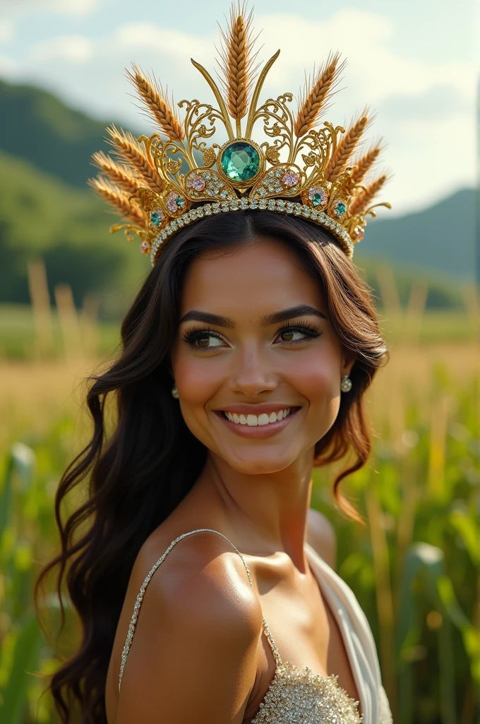 A design for the election of Miss Agroindustry 2024 and a crown