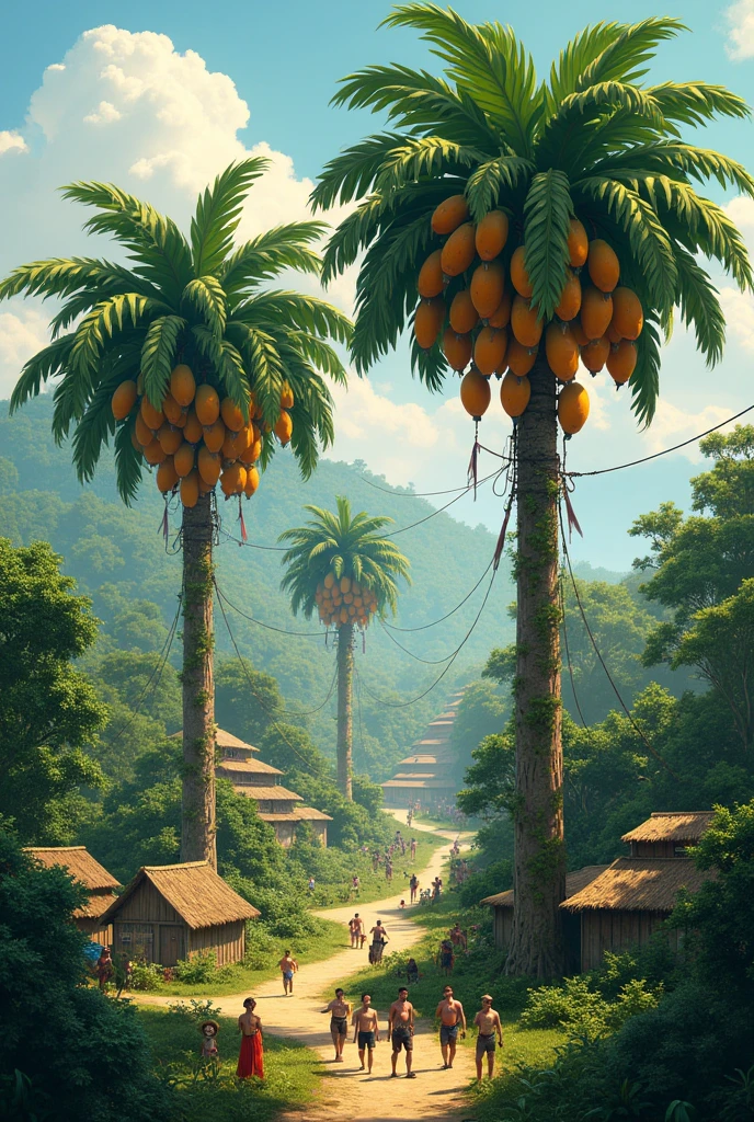 3 papaya trees, 10,000 fruits in an ancient village with nearly 300 people