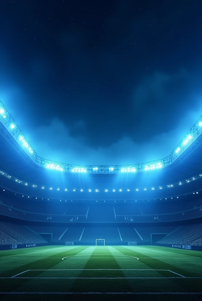 Football stadium background with night blue lighting with Star full hd
