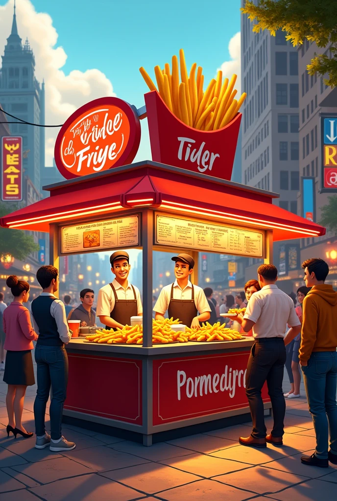 5th A French fry stand
