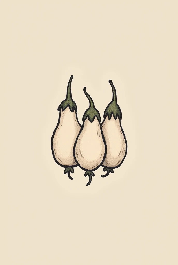 Minimalist tattoo of 3 chayote as if to represent a family