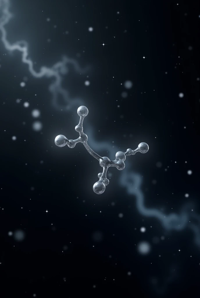 hydrogen、H2、beautiful、background image、空間にhydrogenが浮くイメージ