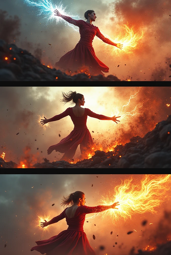 Create attack effects in 3 frames animation