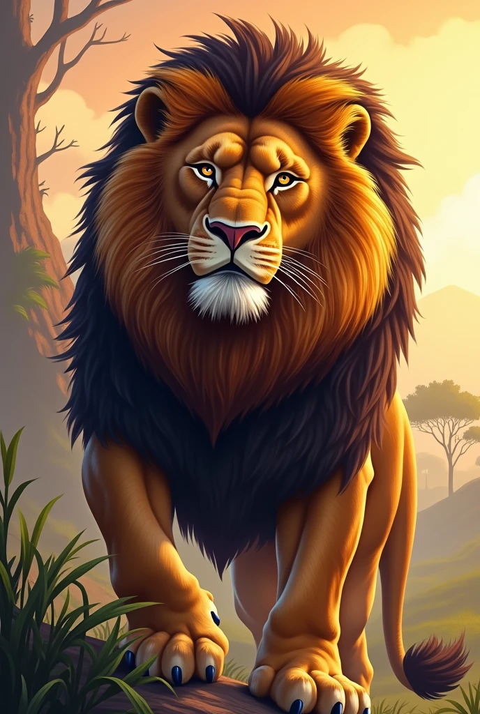 Illustrated of a lion