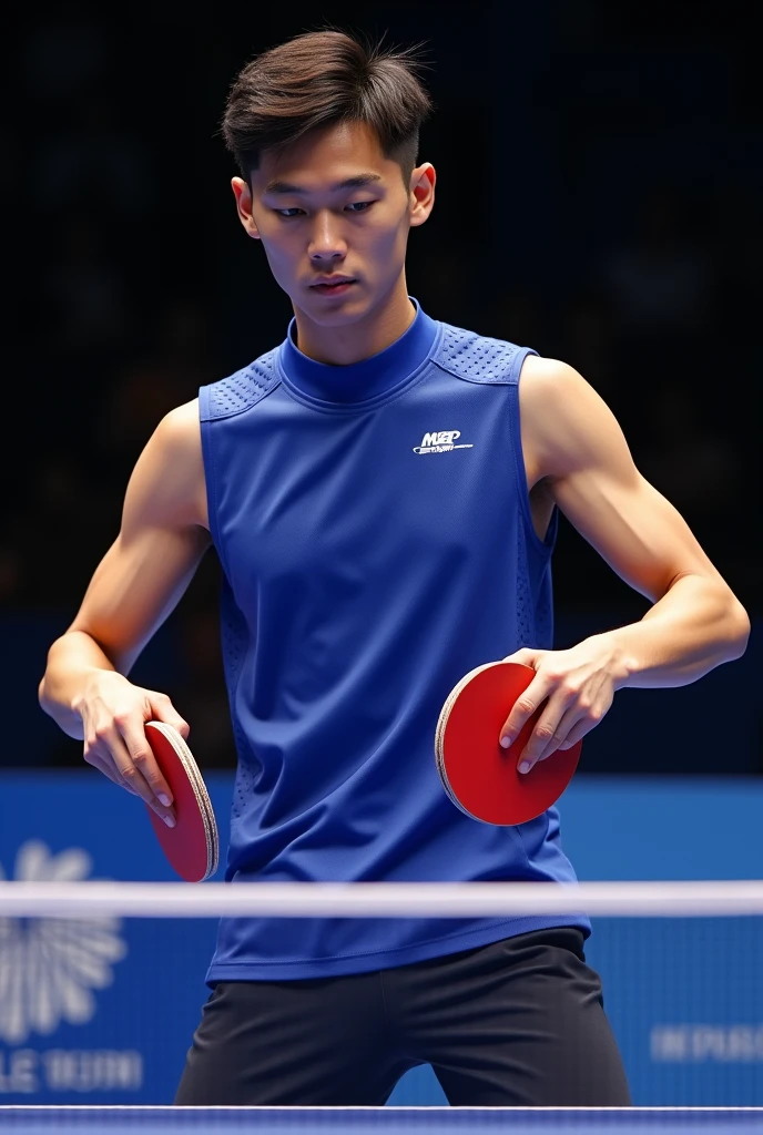 Design me a sleeveless ping pong jersey