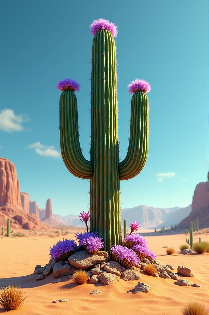 Cactus in a desert
