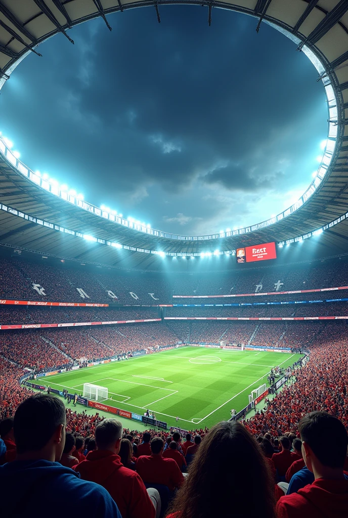 Football stadium background 

