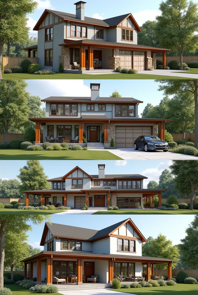 Make 5 images of a decent home