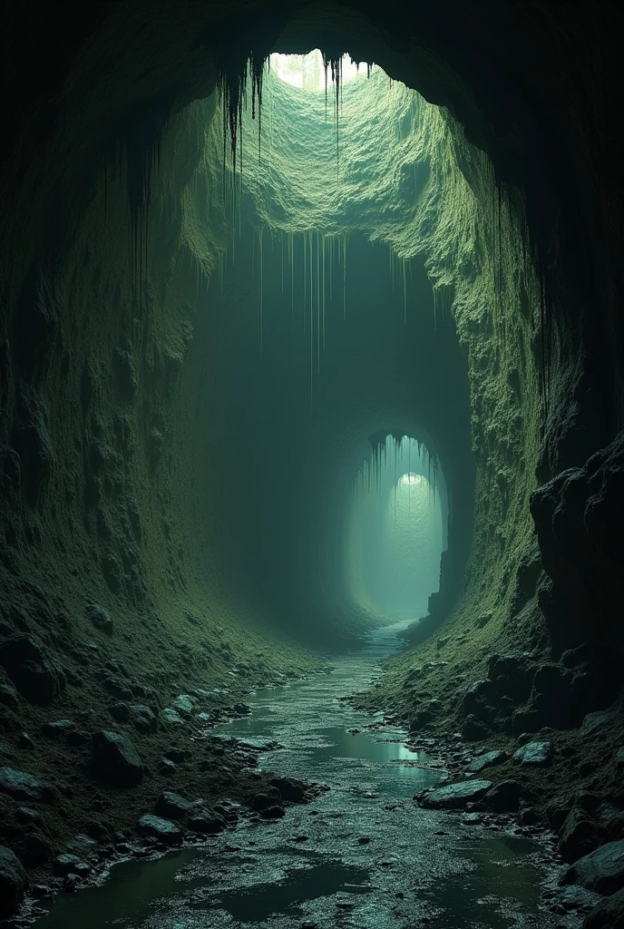 The Sewers of Dol Guldur, a dark and terrible place, where light is not welcome and darkness reigns. Only evil is welcome.
The place is humid, full of mud on the walls made of stone. It looks a lot like a tight cave.. On the ground there will be a stream of dark and fetid water.