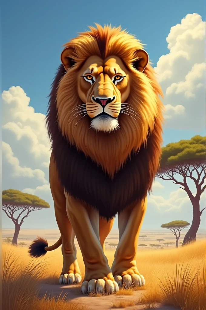 Le roi Lion. Ecrire "Alessio"