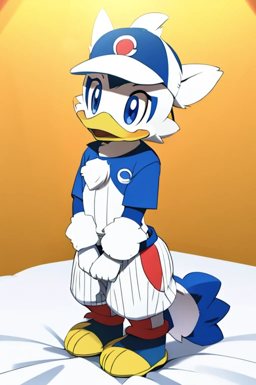 Furry male duck alola pokemon sun and moon fursuit mascot baseball style