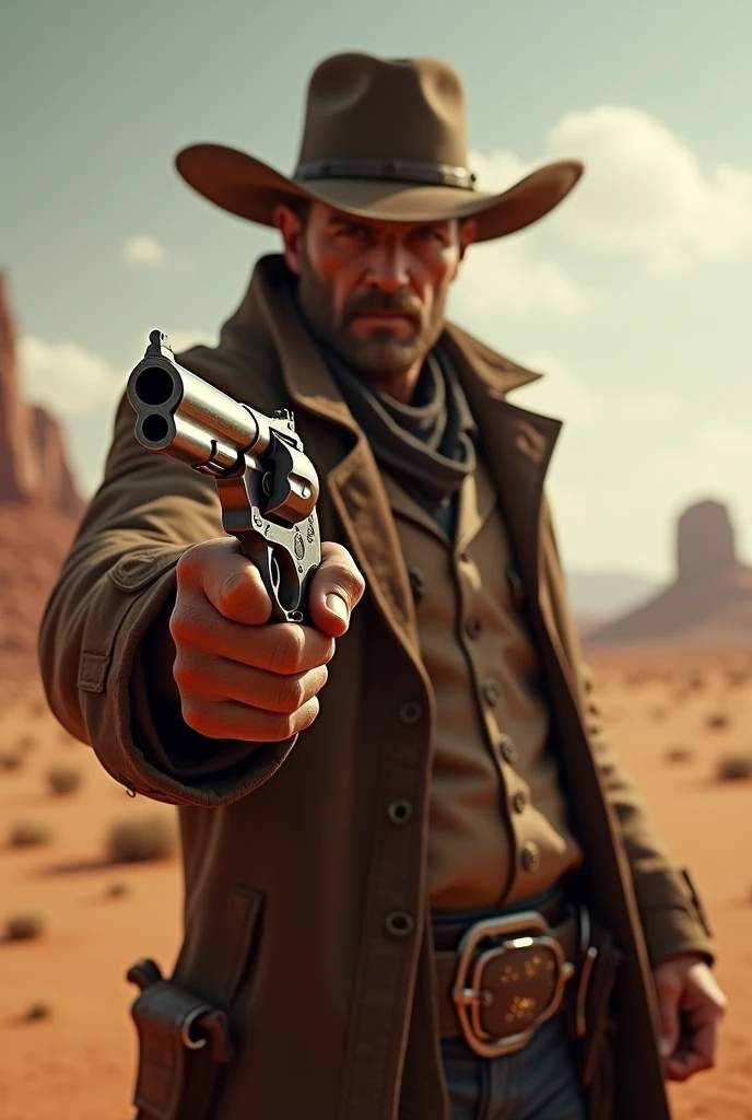 Outlaw with 2 revolvers 