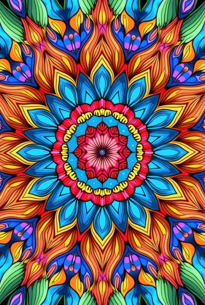 kaleidoscope　Coloring book

