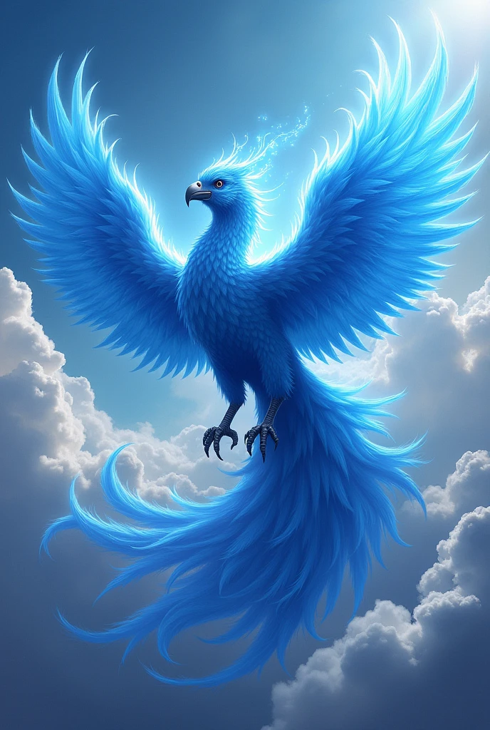 Ave fenix azul