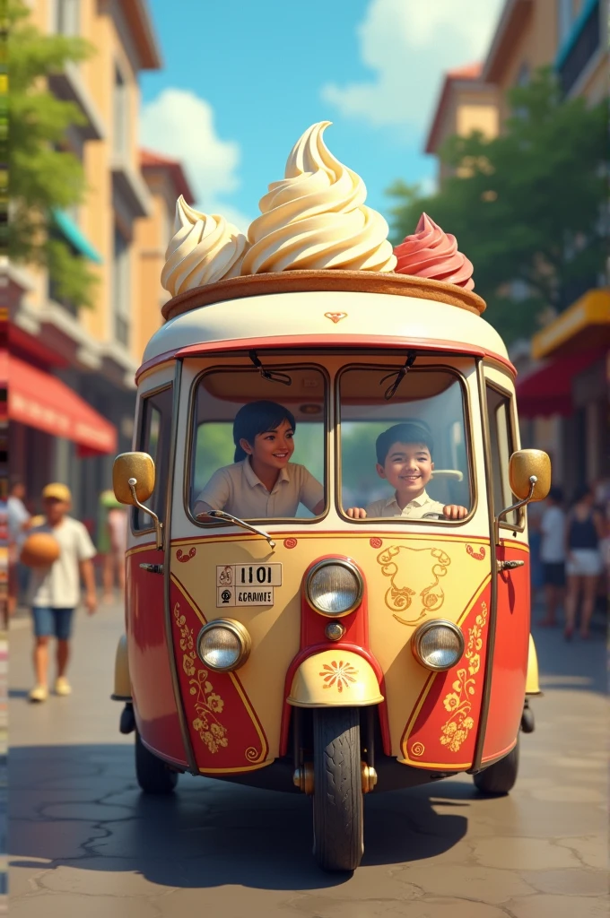 Transportation of amol ice cream 
