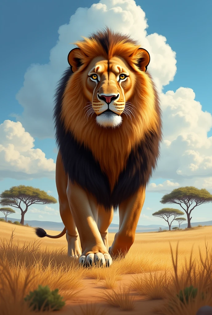 Le roi Lion. Ecrire "Alessio"