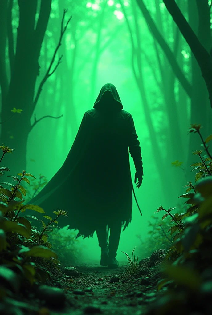 Back hunter, chroma key verde