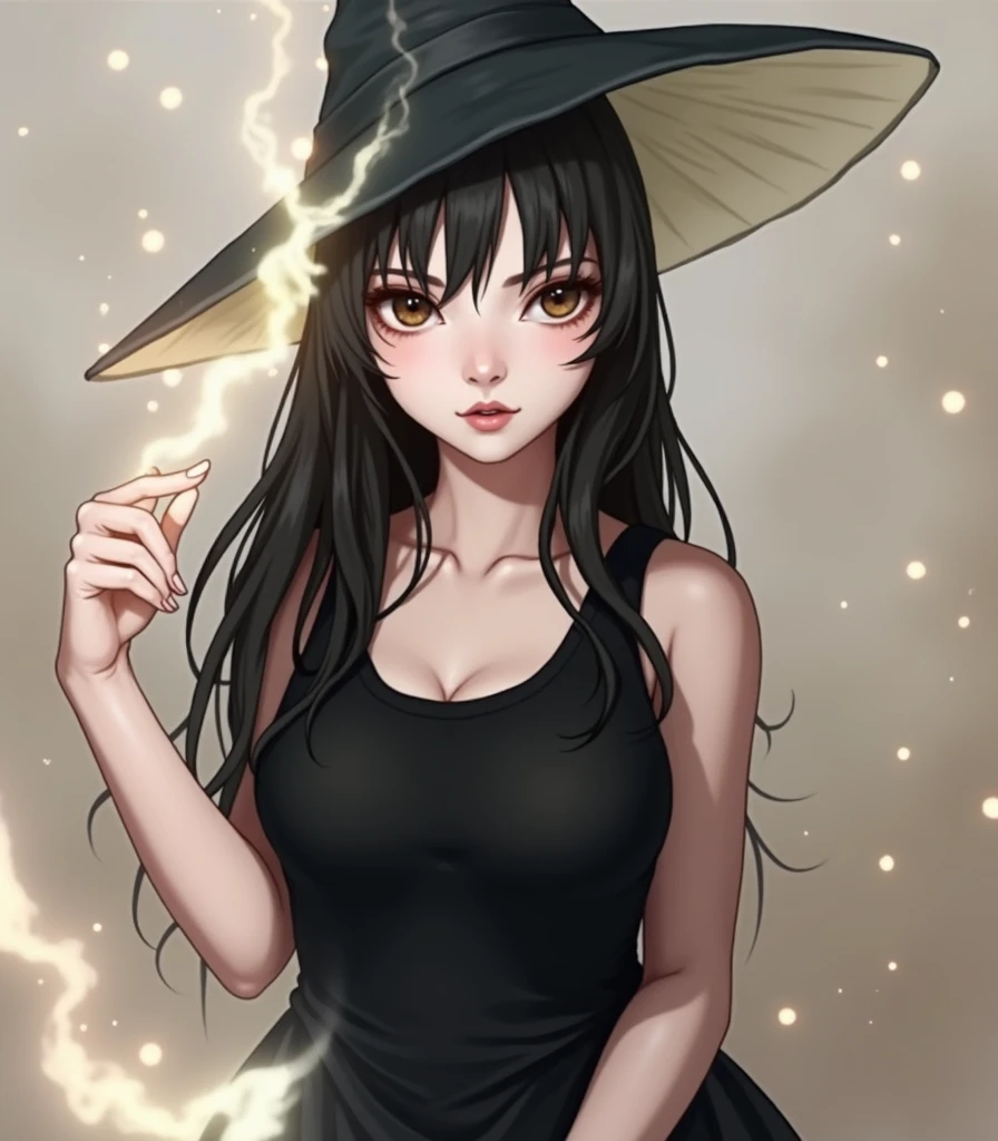 An imaginary witch with magic similar to Harry Potter.