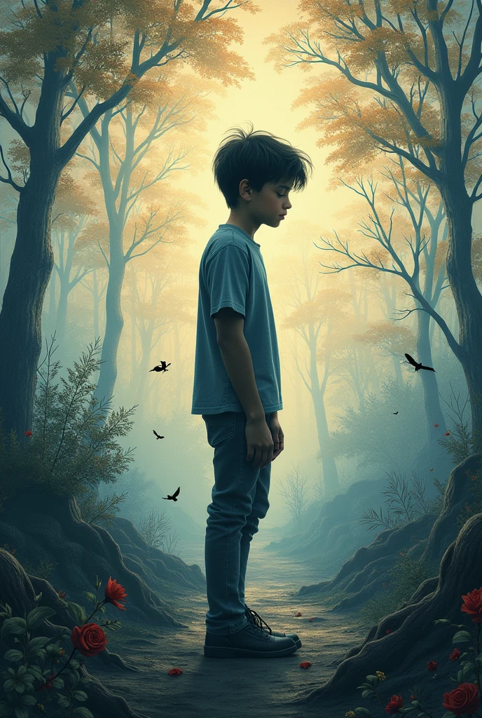 covers for book named THE LOST TEENAGER by ayush gupta 