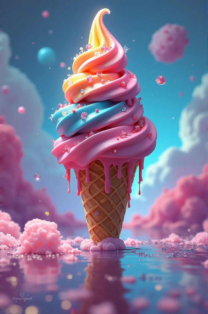 Place mix of amol ice cream