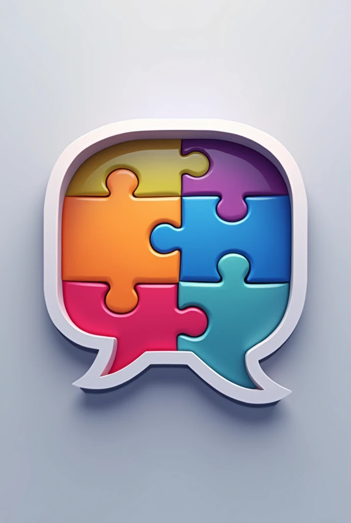 I just want you to change the puzzle, divide and color them inside the chat icon