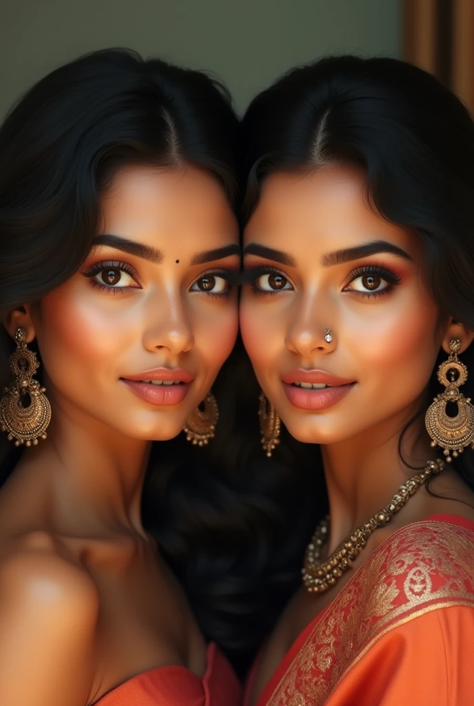 2 madubala type Indian girl single face