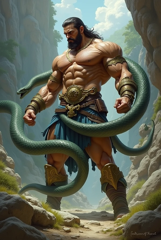 Hero with the snake