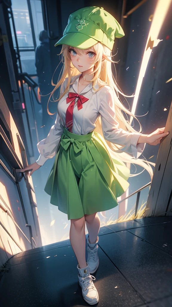 realistic loking anime girl,tomsboy loking anime gir,anime girl, tomsboy, county hat, 8k, ultra details, unreal engine5, cute face, full body