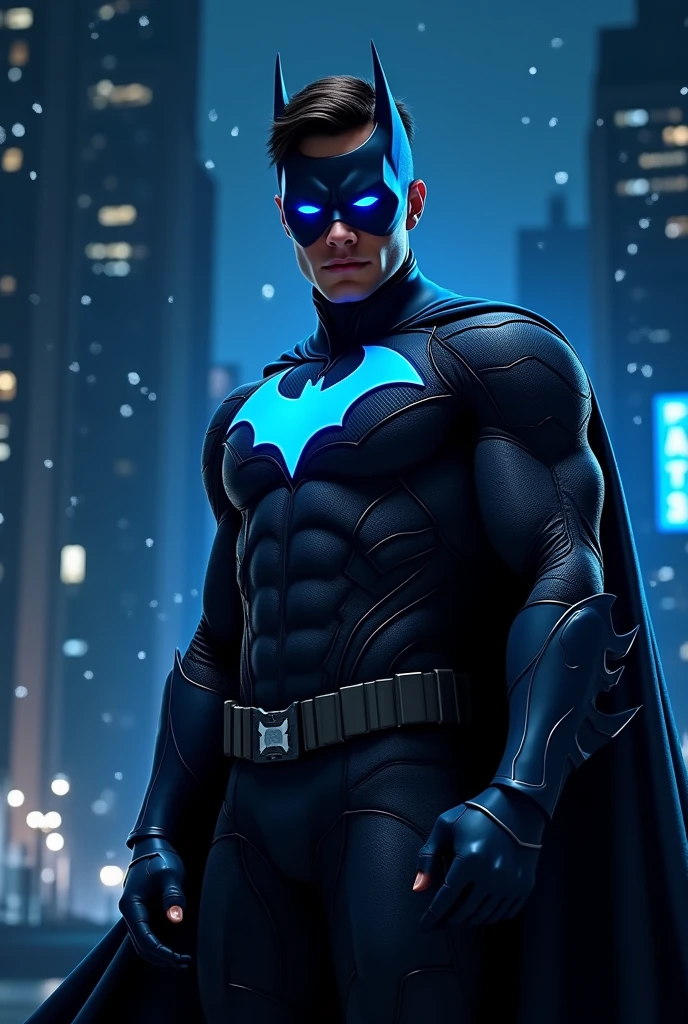 Create a high definition ultra hd wallpaper of dc comics nightwing for samsung s22 ultra