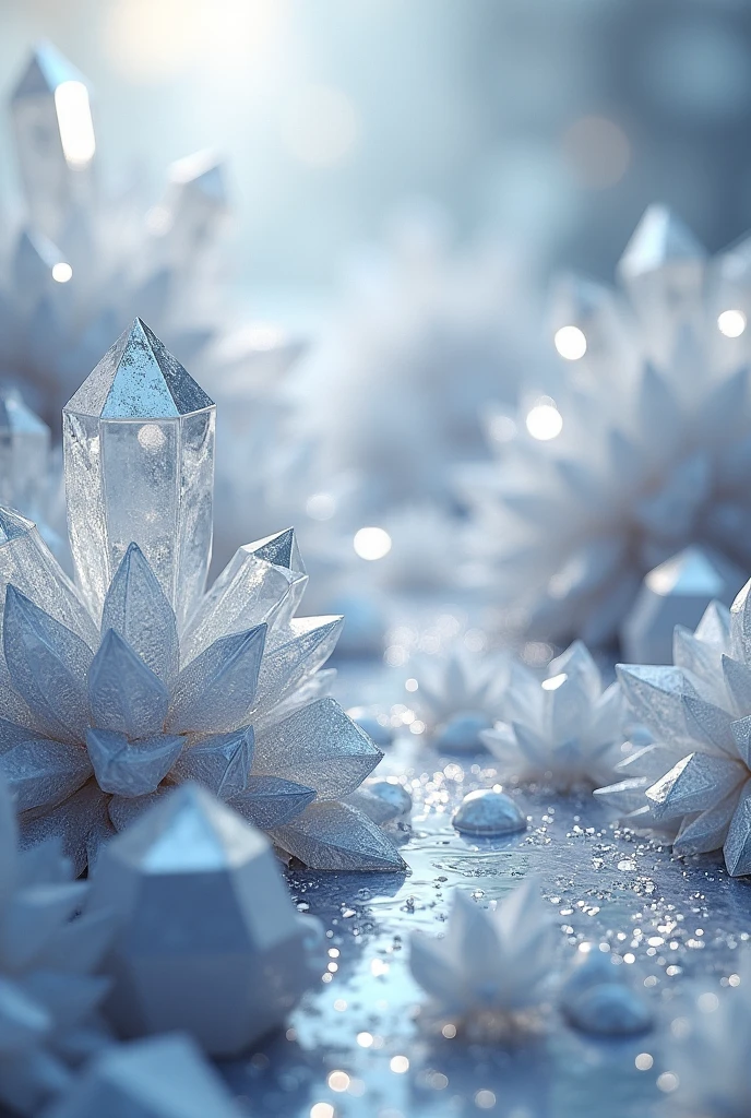 Silver crystal background design