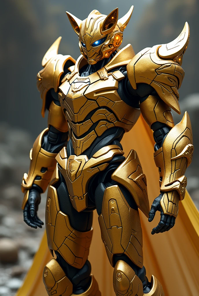 High definition Reality Mobile Suit Gold Metallic Ninja Animal type