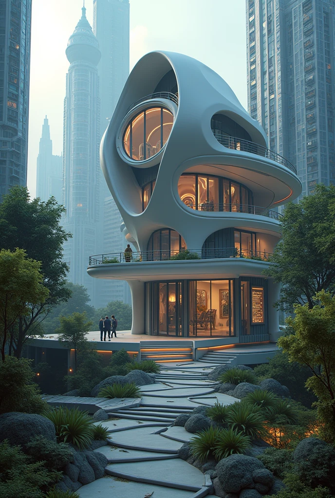 House in the city SCIENCE FICTION tine travel
