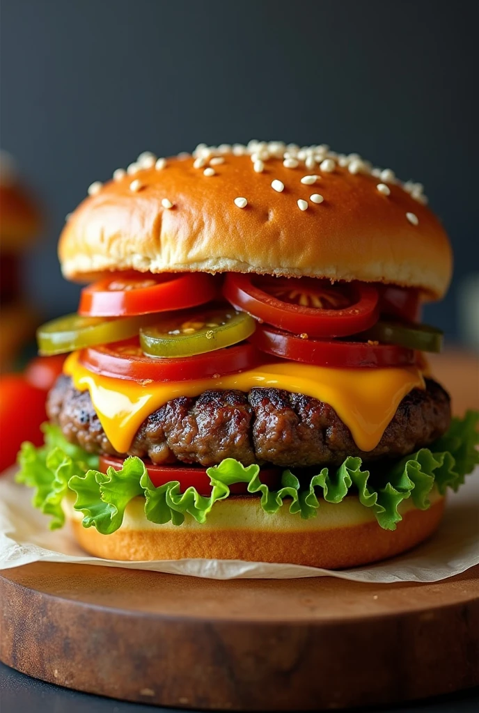 Hamburger covered creating expectation