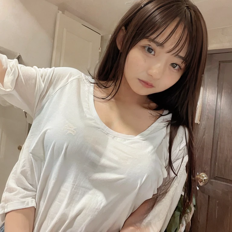 One girl, High resolution, Long Hair, solo, chest,