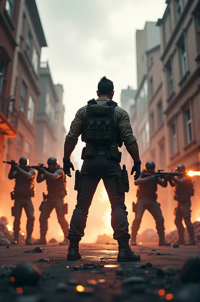 1 man vs 4 enemy in freefire