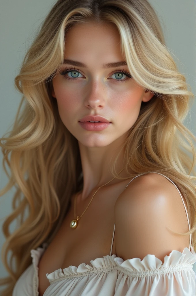Create a blonde woman 