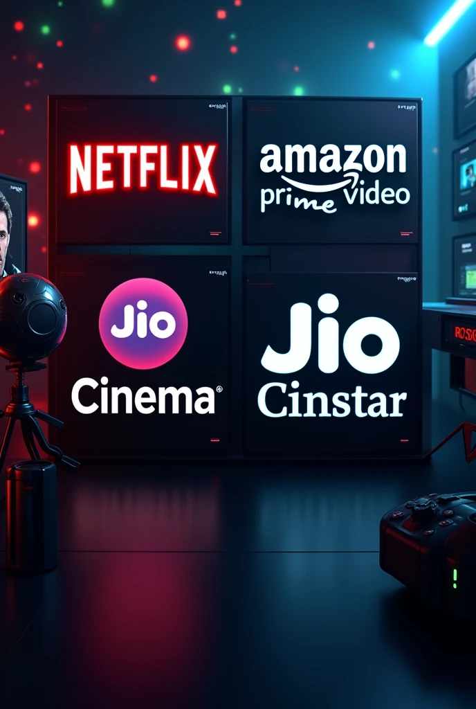 Image of ott platforms Netflix Amazon prime video jio cinema hotstar