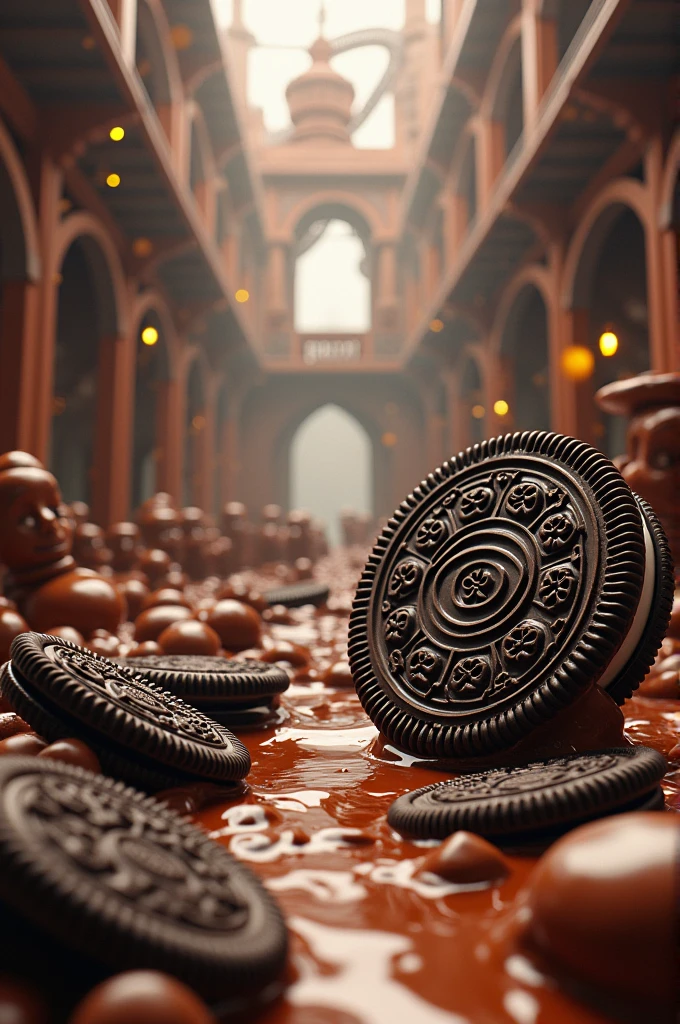 Creative advertising of Oreo cookies in a chocolate factory by William Wonca