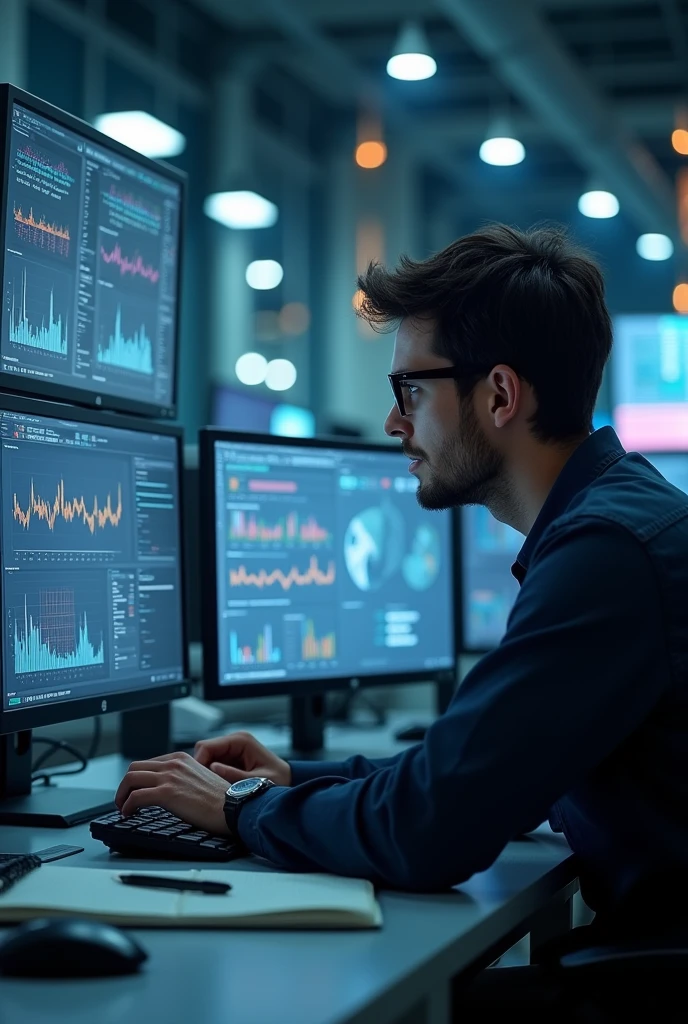 Create a image of a Data scientist