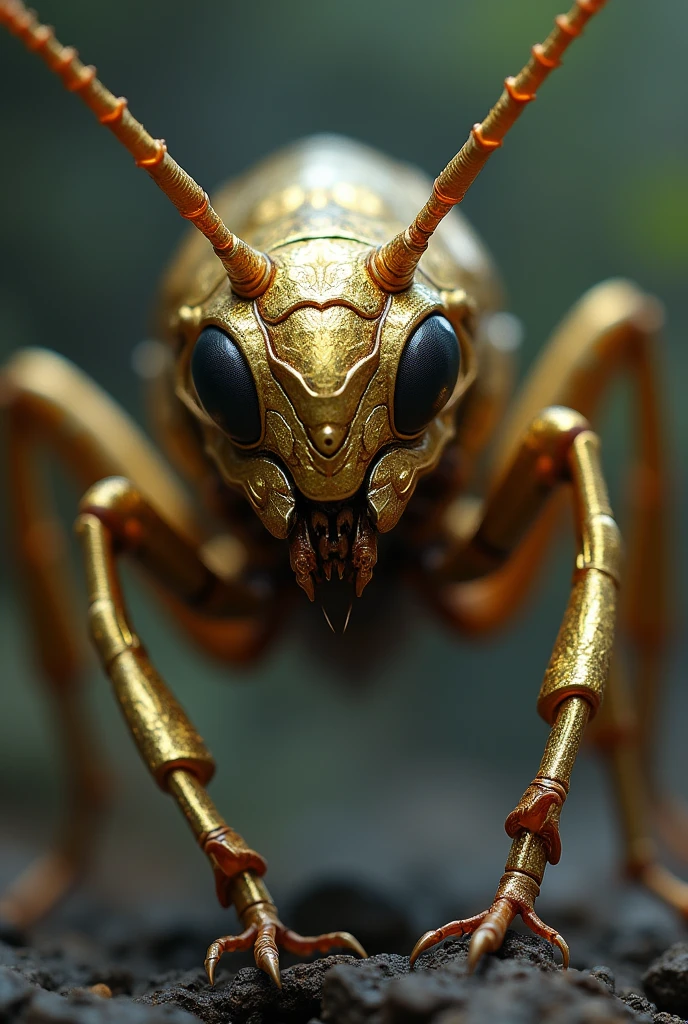 High definition　Reality　Ninja　Insect type　Predator　Gold Metallic