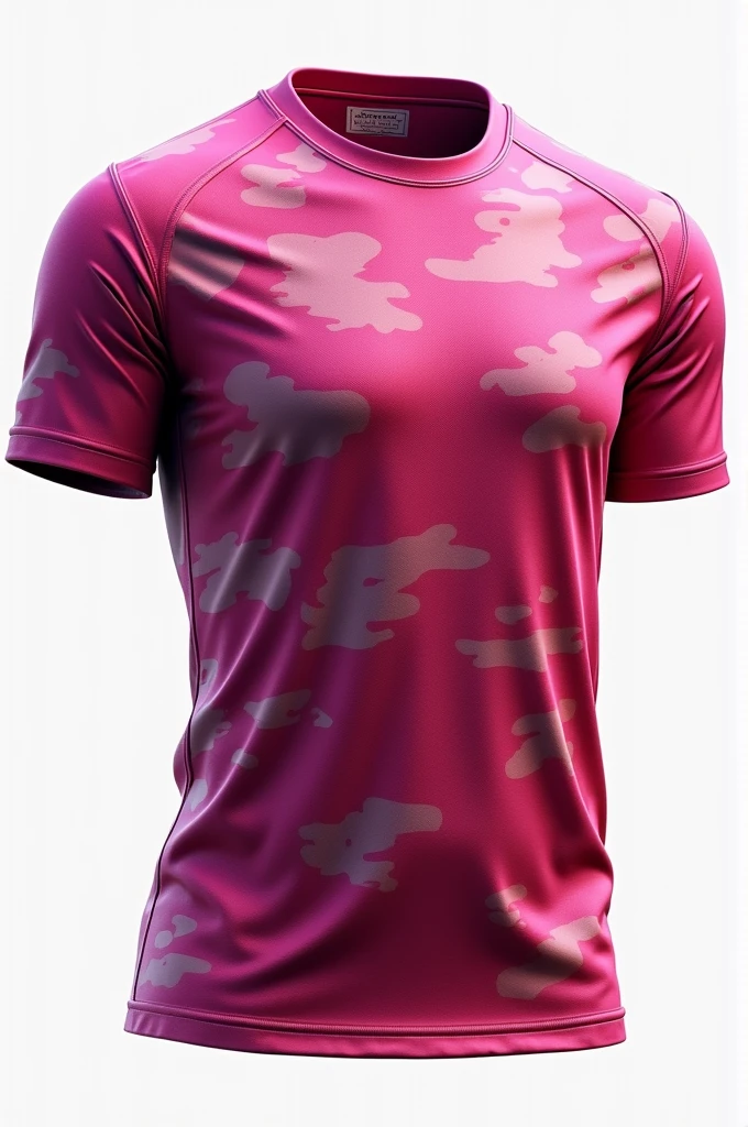 Team shirt with pink camouflage